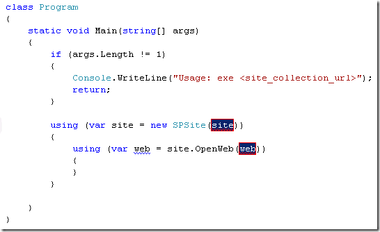 sadomovalex's blog: ReSharper live template for Sharepoint utilities
